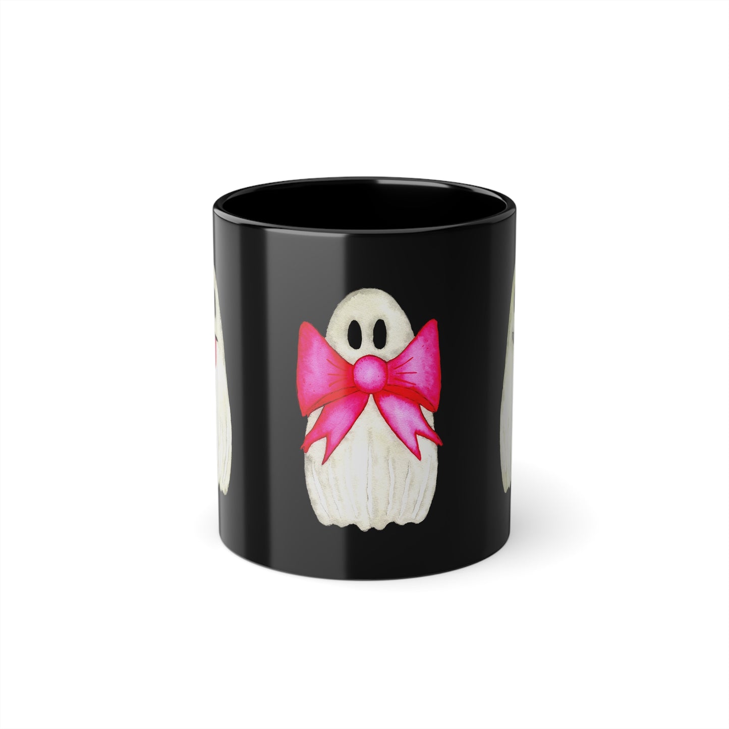 Halloween Tasse Schwarz | Lustige Geister Keramiktasse | Herbst Geschenkidee | Spülmaschinenfest & mikrowellengeeignet